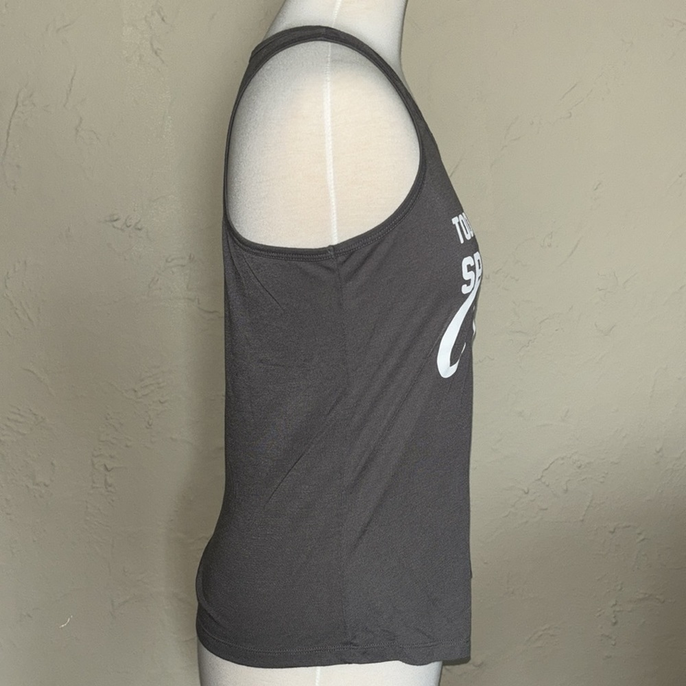 CHIN UP racerback gray workout/yoga shirt tank shirt in women’s size medium - Picture 5 of 7